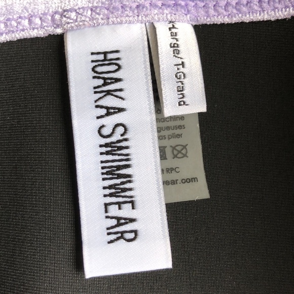 Hoaka Swimwear Lilac Velvet Hip Bikini Bottom Cheeky X Large Neoprene - Picture 9 of 13